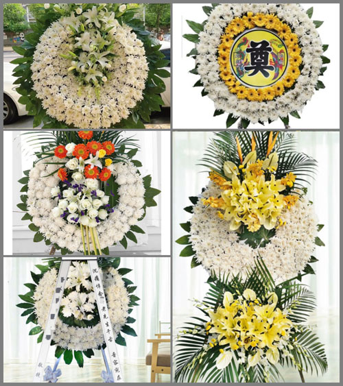 福建龙岩永定区城郊镇中坑村花圈速递
